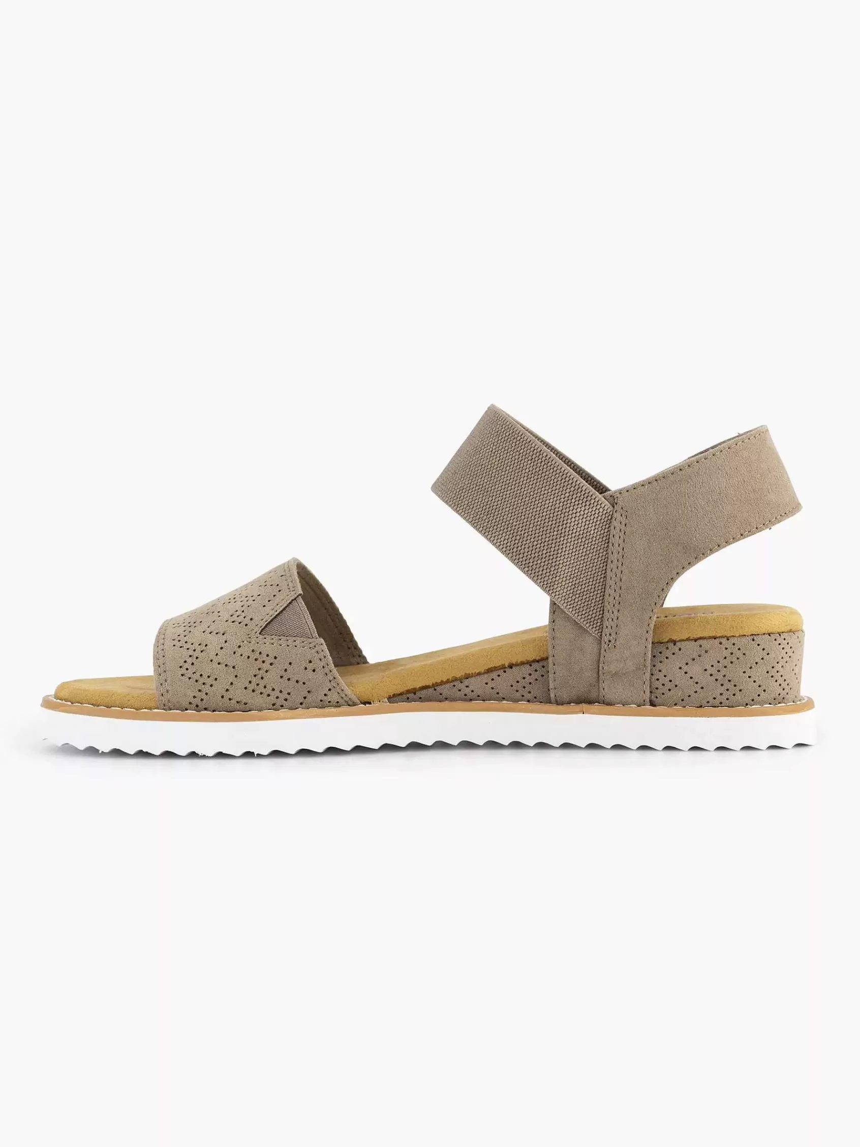 Fashion Skechers Taupefarbene Sandale
