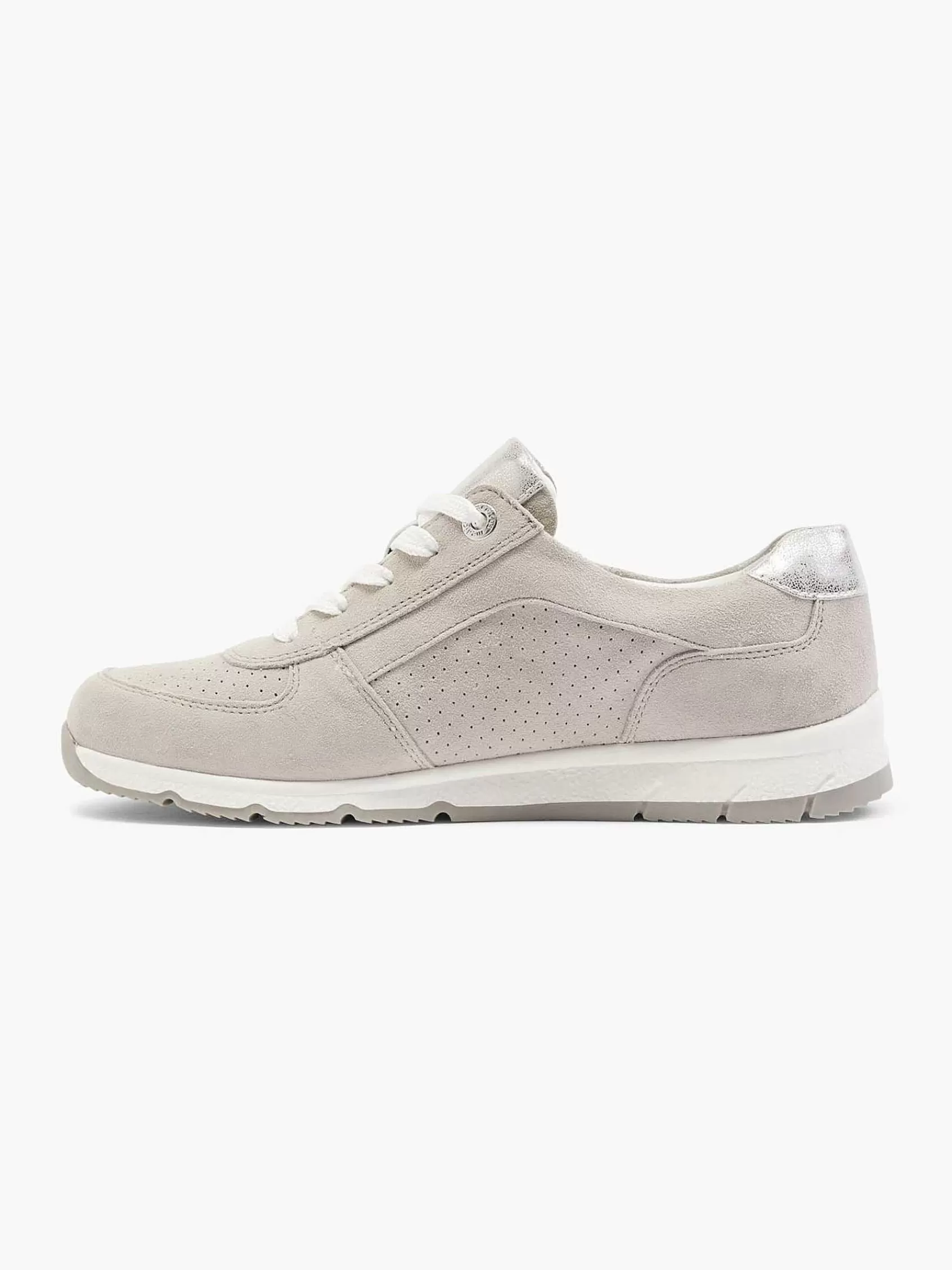 Hot Medicus Taupefarbener Ledersneaker