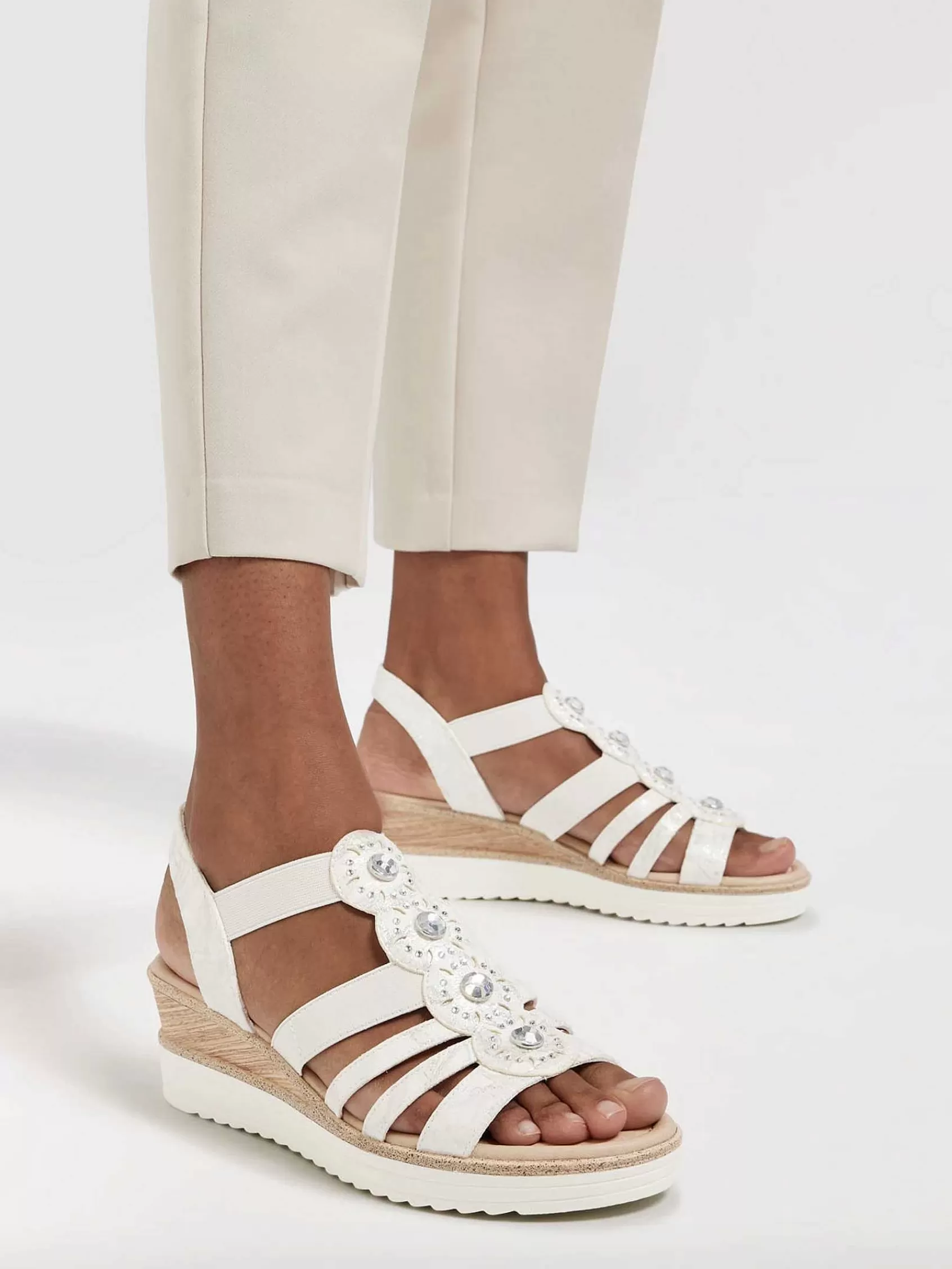 Cheap Easy Street Weise Sheeheel-Sandale