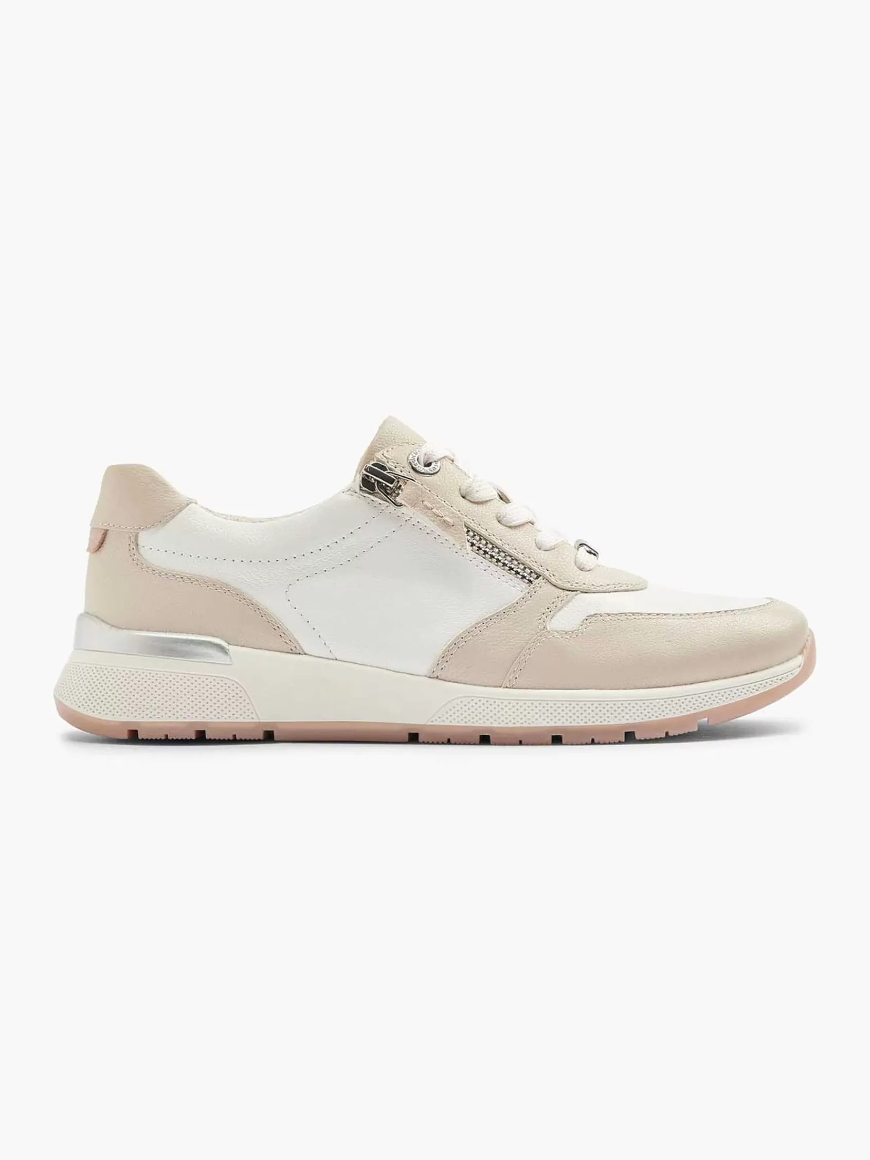 Fashion Medicus Weiser Komfort-Sneaker Aus Leder