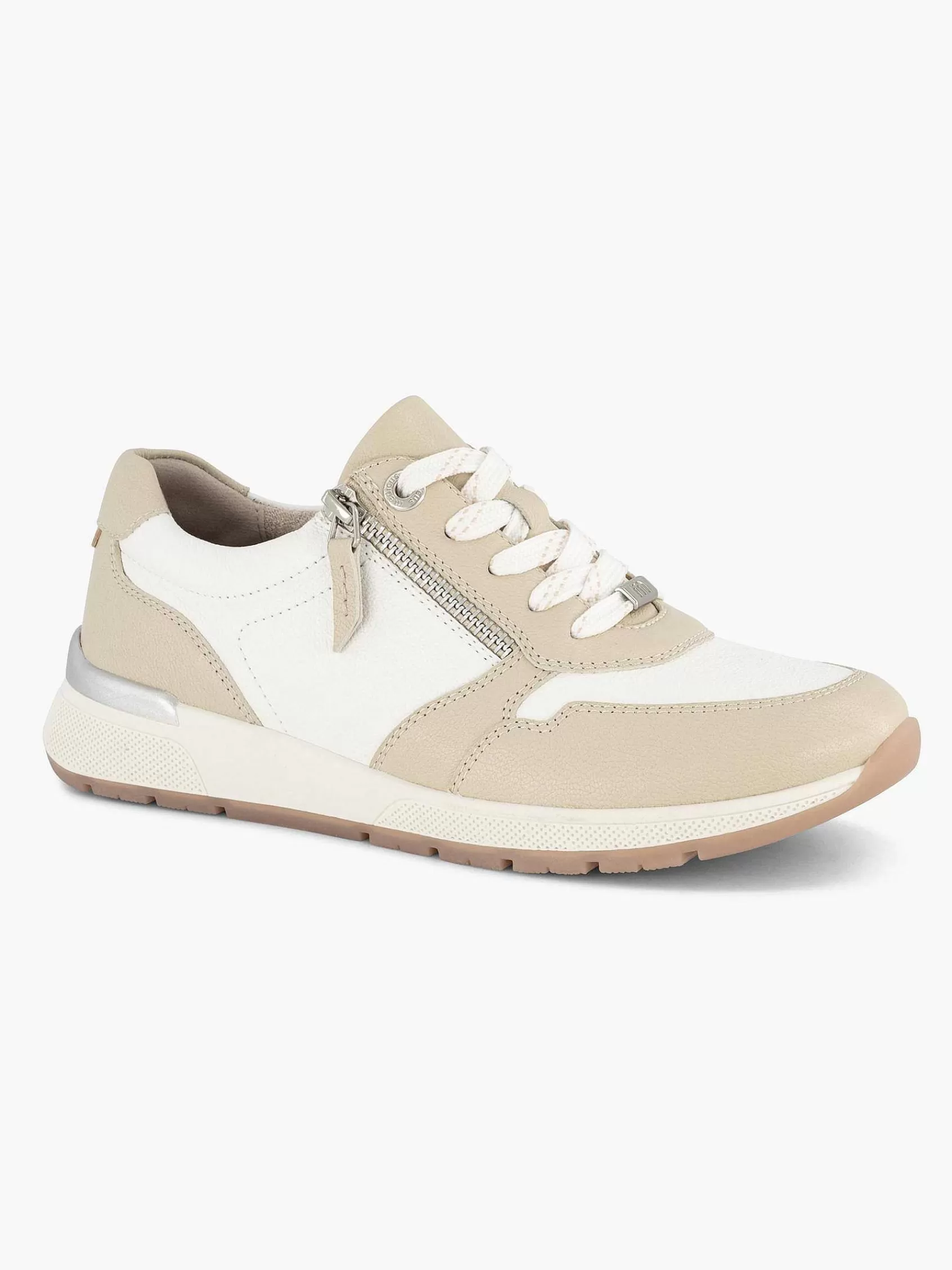 Fashion Medicus Weiser Komfort-Sneaker Aus Leder