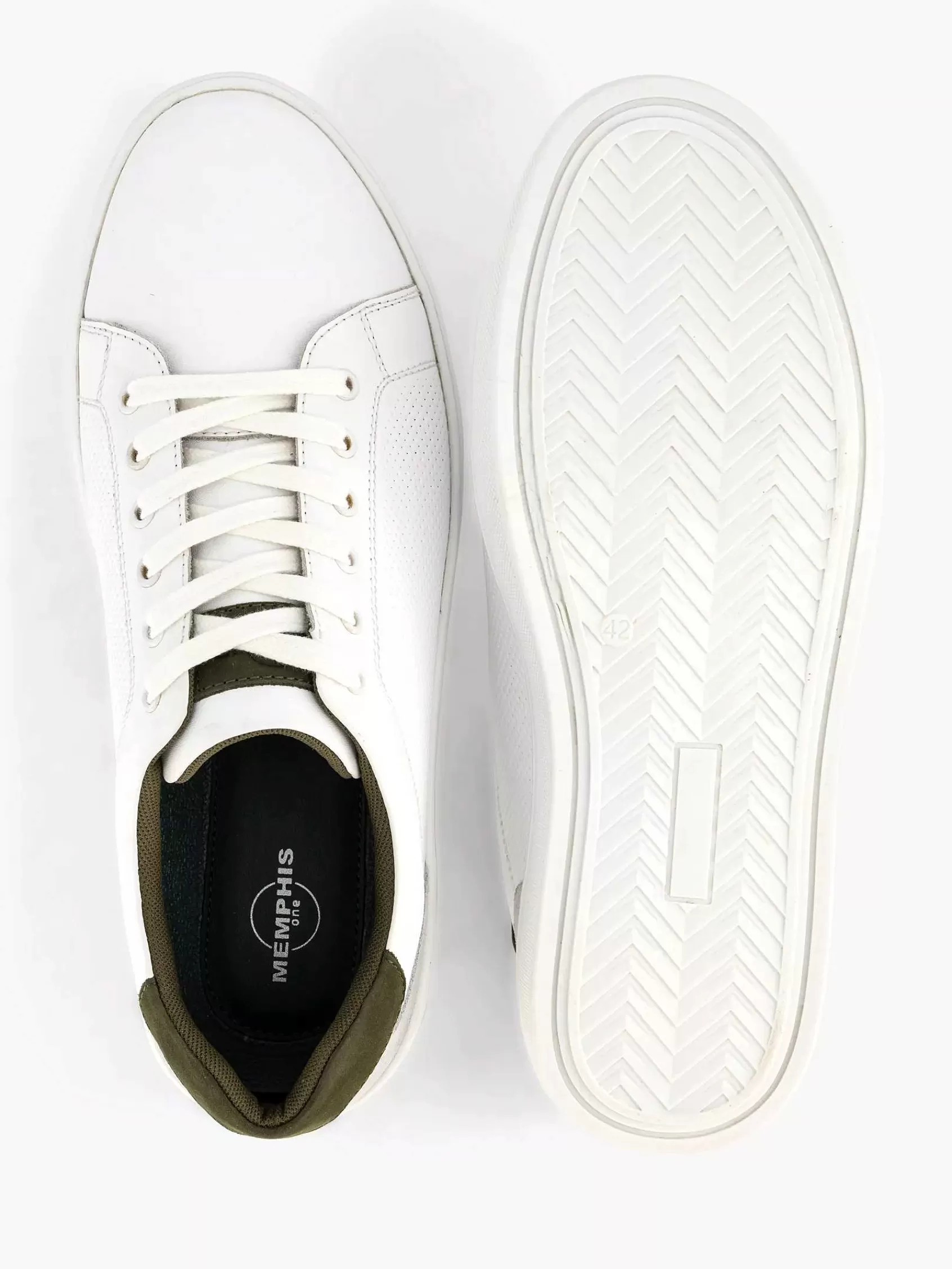 Shop Memphis One Weiser Ledersneaker