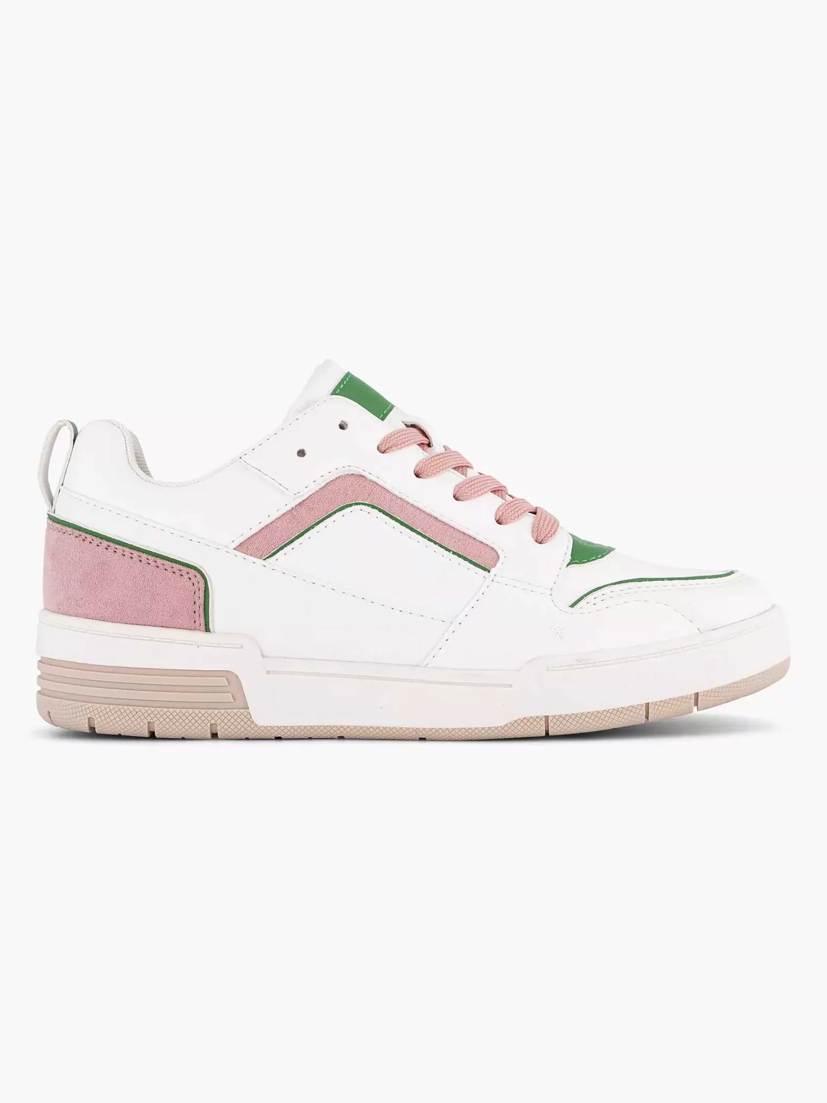 Hot Oxmox Weiser Retro-Sneaker In Rosa