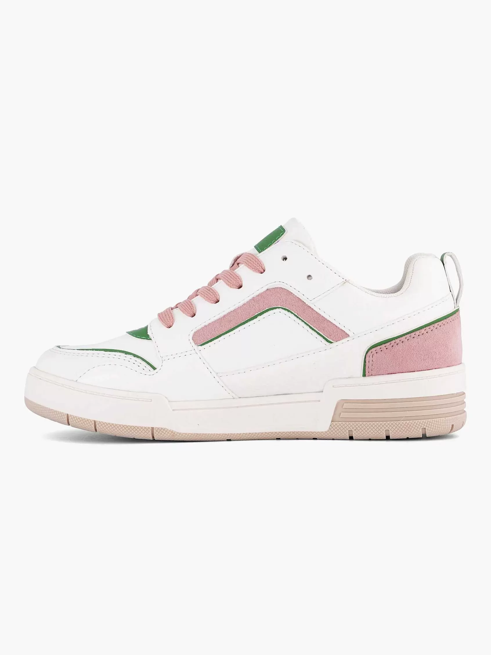 Hot Oxmox Weiser Retro-Sneaker In Rosa
