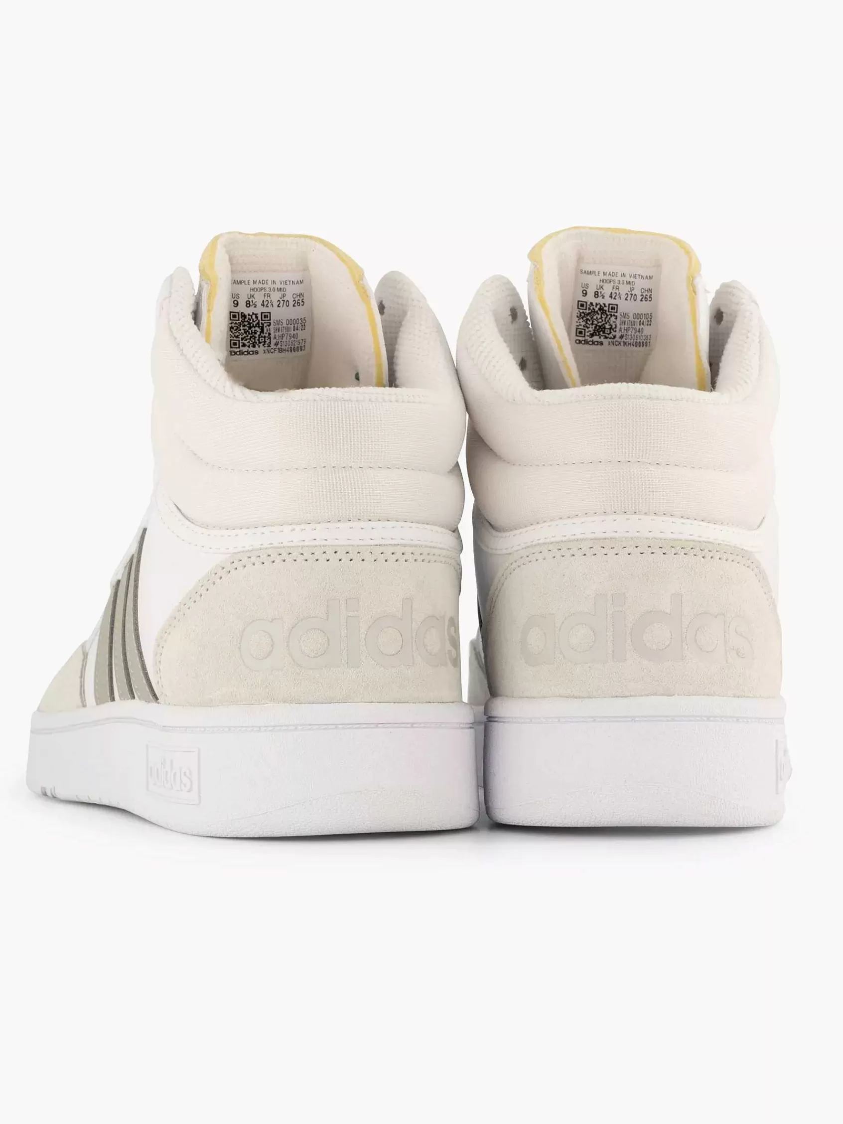 Fashion adidas White Hoops 3.0 Mid