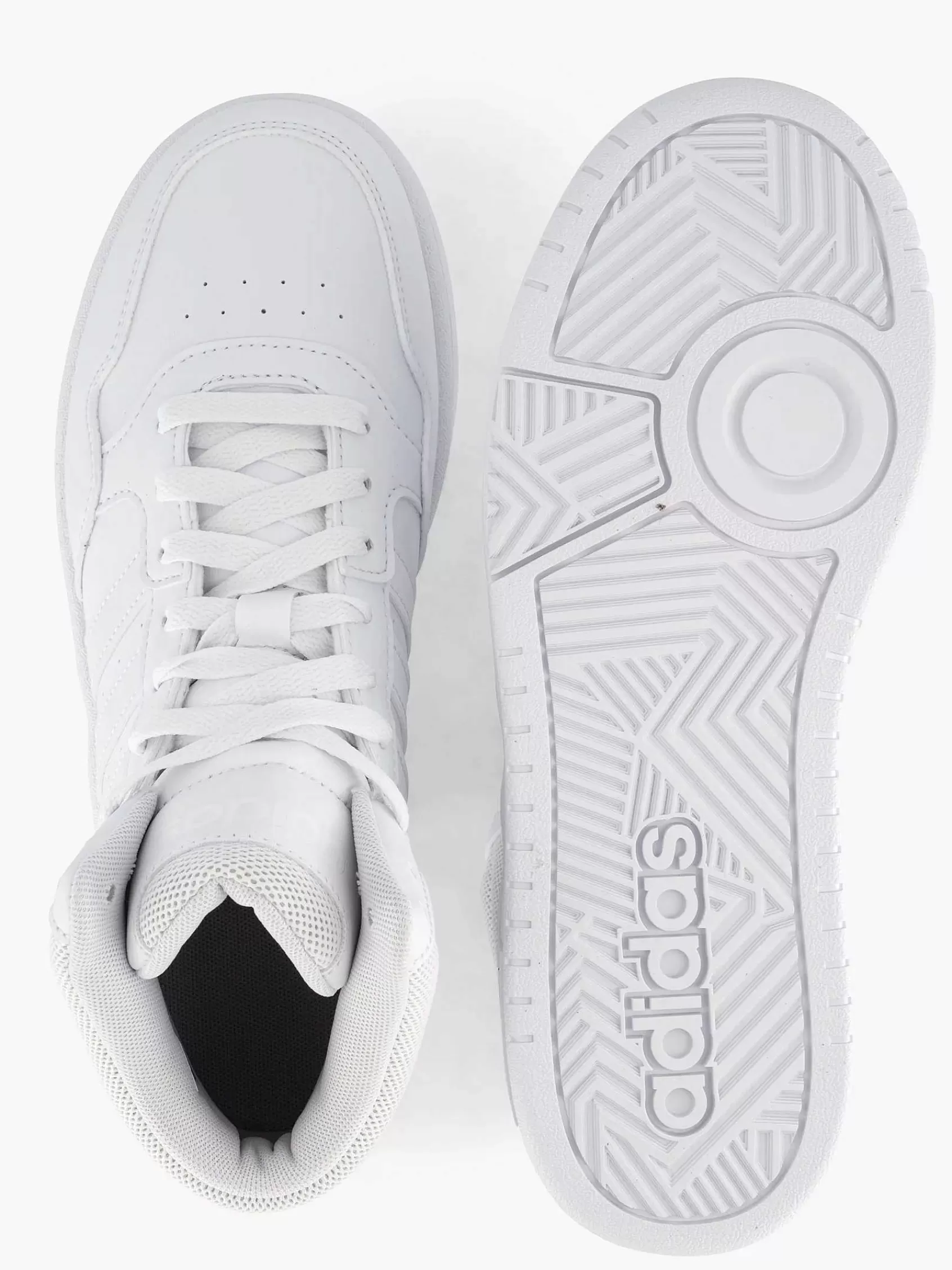 New adidas Witte Hoops Mid 3.0 K